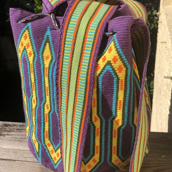 FLASH PRICE Wayuu Tribal Bag Large.  BRAND NEW - Picture 8 of 11